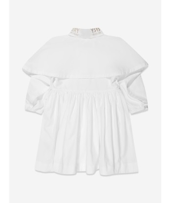 Burberry Girls Lyria Shirt Dress in White Les magasins à Paris et en Île-de-France