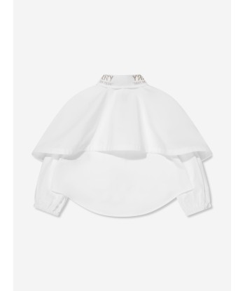 Burberry Girls Lynette Blouse in White les ctes