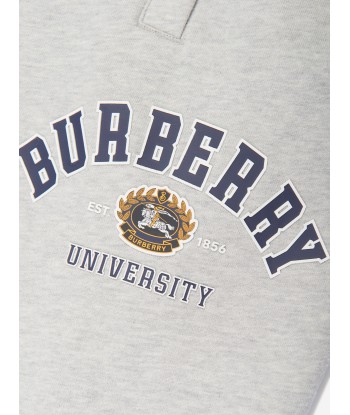 Burberry Kids Bonny Varsity Joggers in Grey français