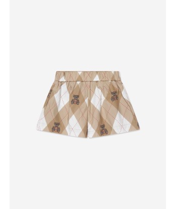 Burberry Girls Nicoletta Argyle Shorts in Soft Fawn de votre