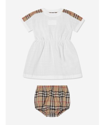 Burberry Baby Girls Lenore Polo Dress in White sur le site 