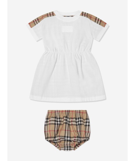 Burberry Baby Girls Lenore Polo Dress in White sur le site 