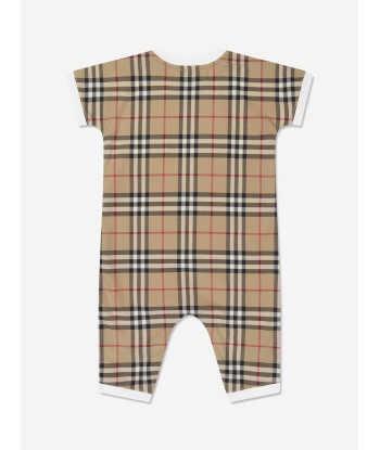 Burberry Baby Lennox Romper Set in White france