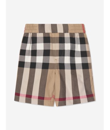 Burberry Baby Boys Mini Halford Shorts in Archive Beige Check france