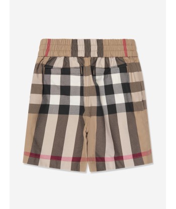 Burberry Baby Boys Mini Halford Shorts in Archive Beige Check france