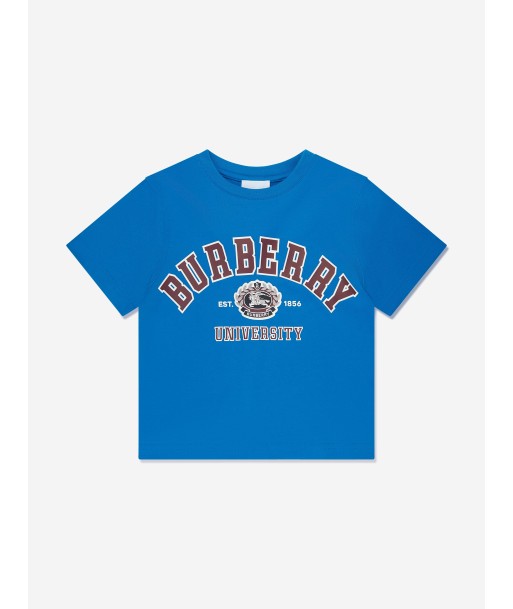 Burberry Boys Cedar College T-Shirt in Blue la chaussure