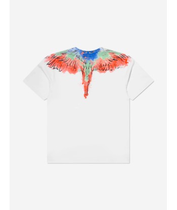 Marcelo Burlon Boys Cotton Short Sleeve Wings T-Shirt plus qu'un jeu 