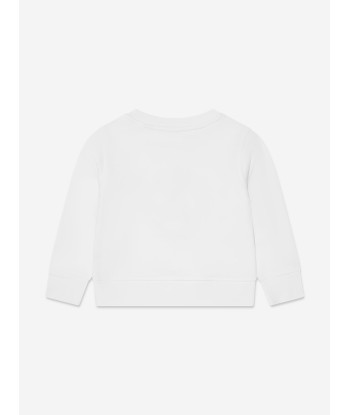 Burberry Kids Crest Bear Sweatshirt in White meilleur choix