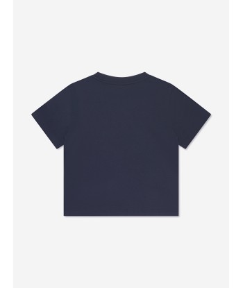 Burberry Boys Crest Print T-Shirt in Blue Les êtres humains sont 