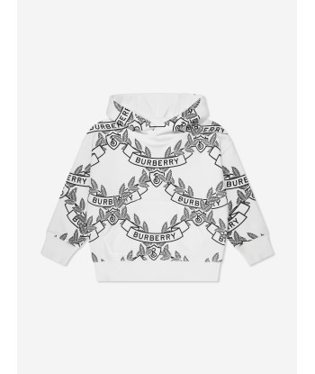 Burberry Boys Talbot Crest Hoodie in White suggérées chez