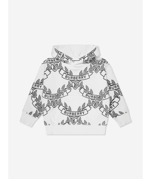 Burberry Boys Talbot Crest Hoodie in White suggérées chez