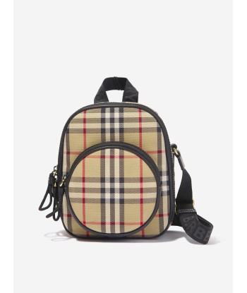 Burberry Girls Crossbody Check Bag in Archive Beige En savoir plus