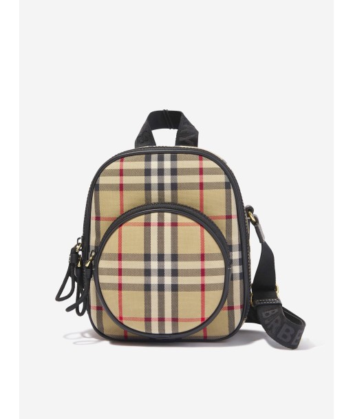 Burberry Girls Crossbody Check Bag in Archive Beige En savoir plus