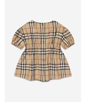 Burberry Baby Girls Shelley Dress in Archive Beige Check 50% de réduction en Octobre 2024