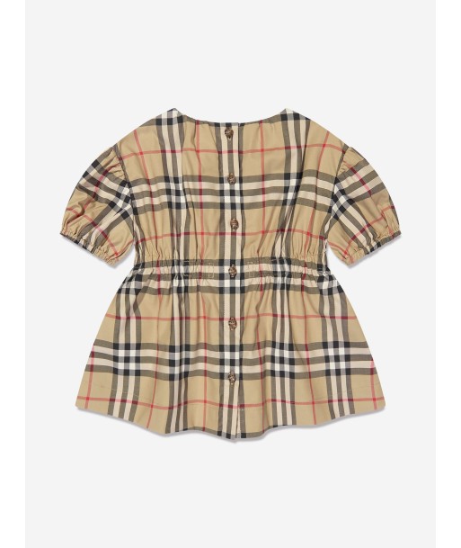 Burberry Baby Girls Shelley Dress in Archive Beige Check 50% de réduction en Octobre 2024