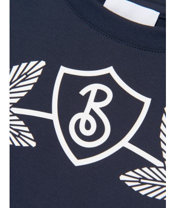 Burberry Boys Crest Print T-Shirt in Blue Les êtres humains sont 