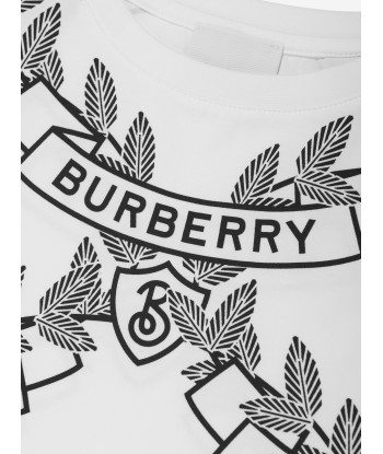 Burberry Boys Cedar Crest T-Shirt in White store