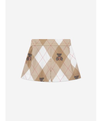 Burberry Baby Girls Nicoletta Argyle Shorts in Beige de l' environnement