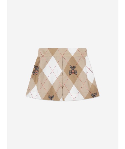 Burberry Baby Girls Nicoletta Argyle Shorts in Beige de l' environnement