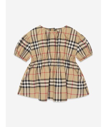 Burberry Baby Girls Shelley Dress in Archive Beige Check 50% de réduction en Octobre 2024