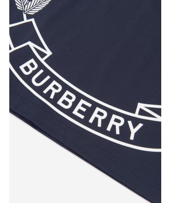 Burberry Boys Crest Print T-Shirt in Blue Les êtres humains sont 