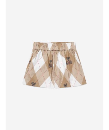 Burberry Baby Girls Nicoletta Argyle Shorts in Beige de l' environnement