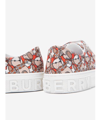 Burberry Kids Mini Jack Bear Trainers in Beige de la marque