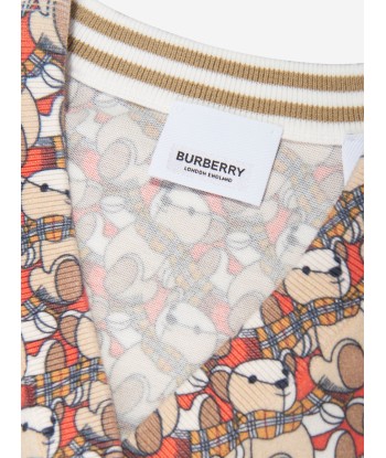 Burberry Girls Nicolette Bears Cardigan in Beige pas chere