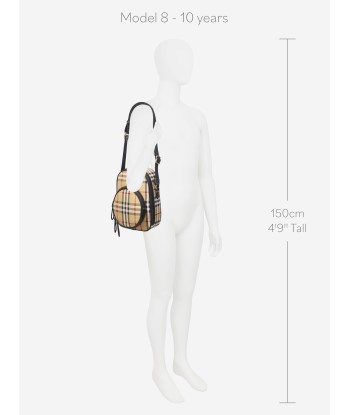 Burberry Girls Crossbody Check Bag in Archive Beige En savoir plus