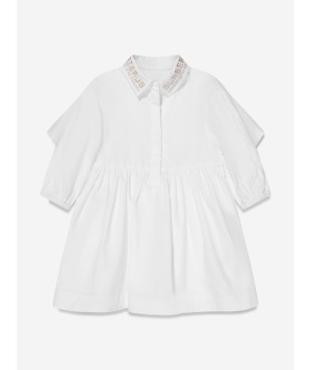 Burberry Baby Girls Mini Lyria Dress in White 2023