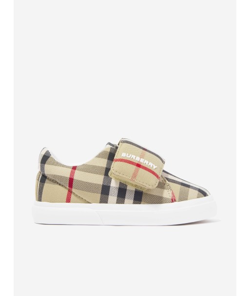 Burberry Baby James Trainers in Archive Beige Check Voir les baskets