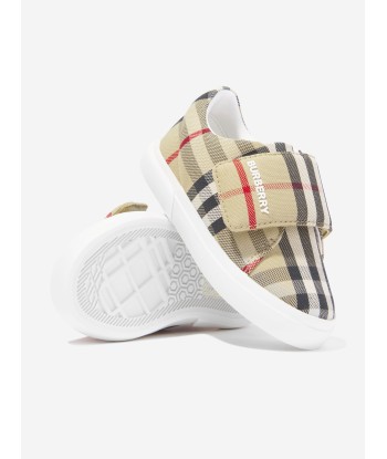 Burberry Baby James Trainers in Archive Beige Check Voir les baskets