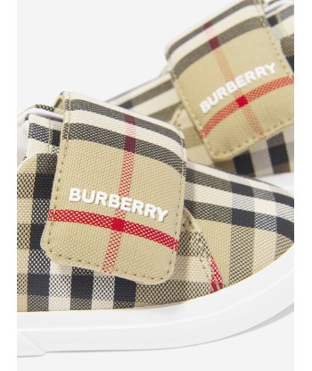 Burberry Baby James Trainers in Archive Beige Check Voir les baskets