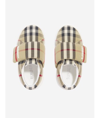 Burberry Baby James Trainers in Archive Beige Check Voir les baskets