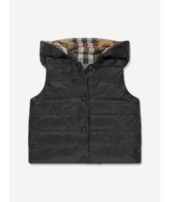 Burberry Girls Oaklee Gilet in Archive Beige Check Amélioration de cerveau avec