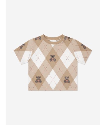 Burberry Baby Boys Cedar Bear T-Shirt in Soft Fawn les ctes