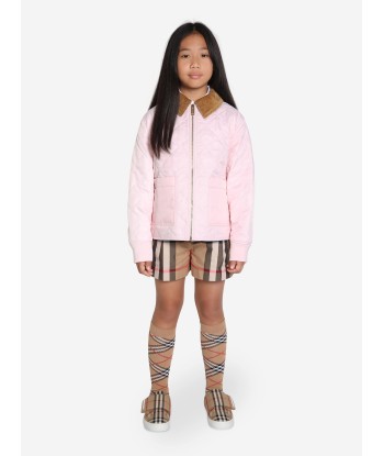 Burberry Girls Otis Quilted Coat in Pink 2 - 3 jours ouvrés.