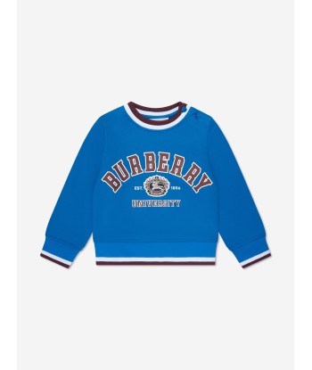 Burberry Baby Boys Mini College Sweatshirt in Blue des créatures d'habitude