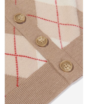 Burberry Baby Boys Baile Bear Cardigan in Soft Fawn suggérées chez