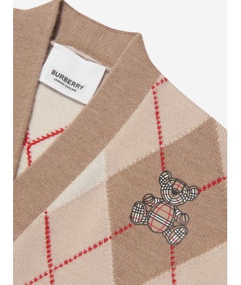 Burberry Baby Boys Baile Bear Cardigan in Soft Fawn suggérées chez