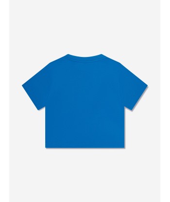 Burberry Baby Boys Mini Cedar College T-Shirt in Blue en linge