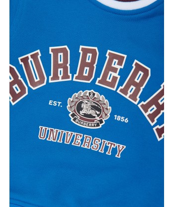 Burberry Baby Boys Mini College Sweatshirt in Blue des créatures d'habitude