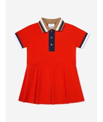 Burberry Baby Girls Mini Serena Polo Dress in Red 2023