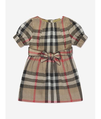 Burberry Baby Girls Mini Marva Check Dress in Archive Beige Les magasins à Paris