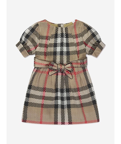 Burberry Baby Girls Mini Marva Check Dress in Archive Beige Les magasins à Paris