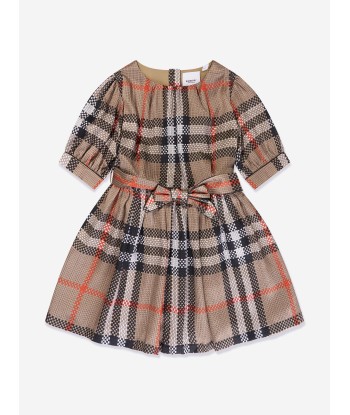 Burberry Girls Marva Check Dress in Archive Beige l'achat 