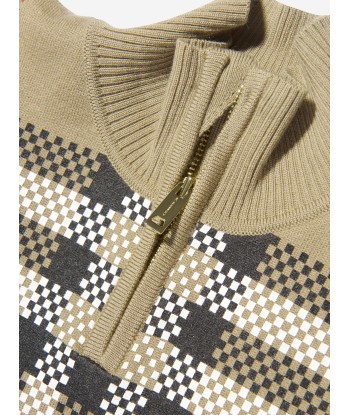 Burberry Baby Girls Ginny Cape in Archive Beige Check brillant des détails fins