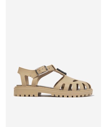 Burberry Kids Rubber Sandals in Archive Beige prix