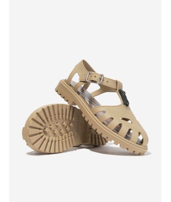 Burberry Kids Rubber Sandals in Archive Beige prix