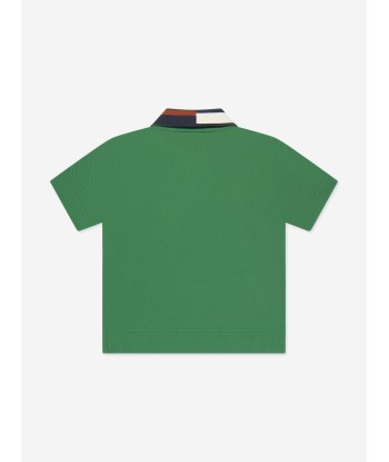 Burberry Boys Douglas Polo Shirt in Green Les magasins à Paris et en Île-de-France